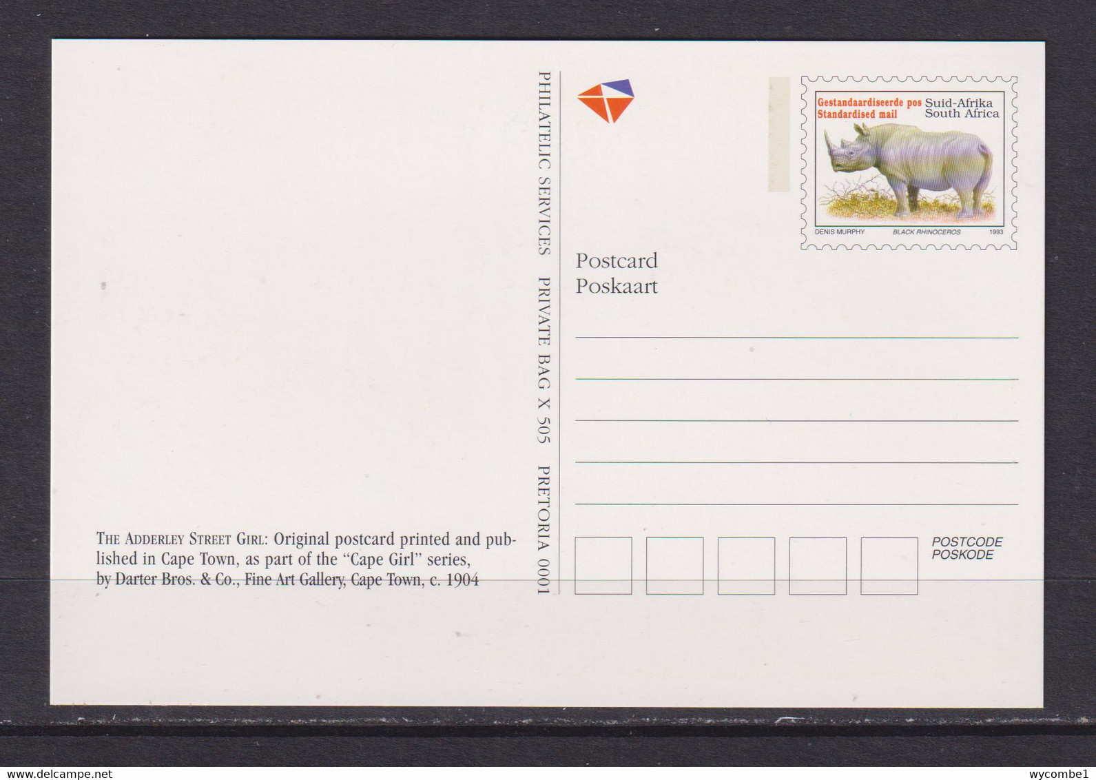 SOUTH AFRICA - 1997 Cape Town Ladies Pre-Paid Postcard As Scan - Briefe U. Dokumente