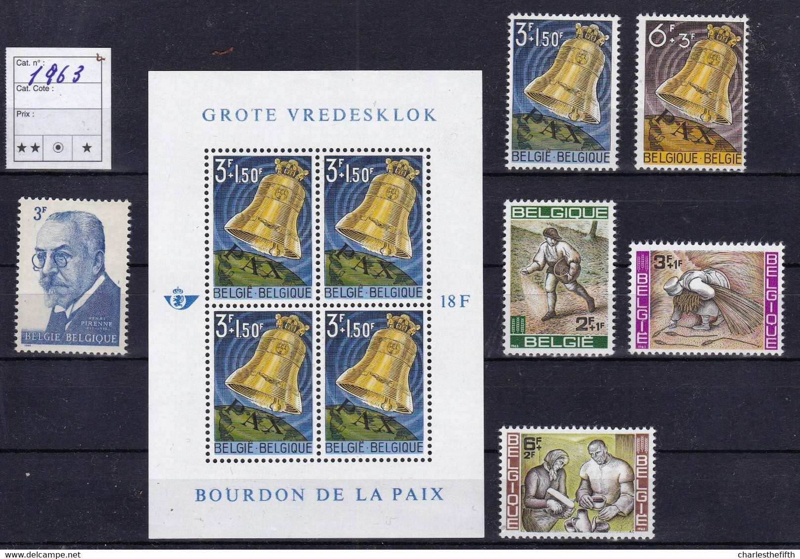 A 20% COLLECTION BELGIQUE 1963-1970 - COLLECTION NEUVE ** SUR CARTES - 8 ANS - SAUVEZ SUR LES FRAIS D'EXPEDITION !!!! - Ongebruikt