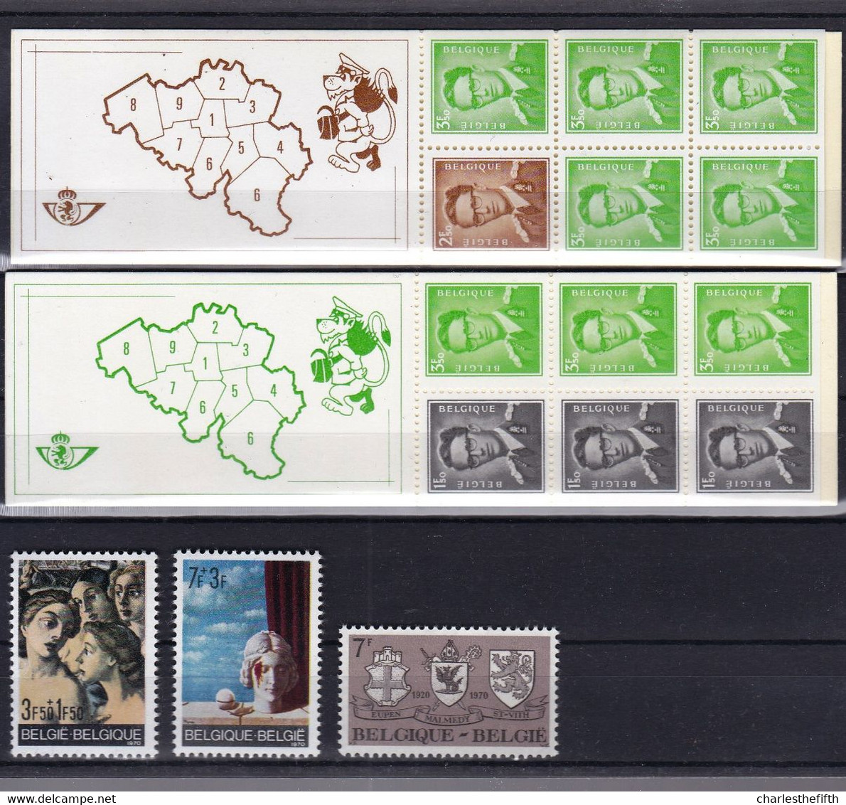 A 20% COLLECTION BELGIQUE 1963-1970 - COLLECTION NEUVE ** SUR CARTES - 8 ANS - SAUVEZ SUR LES FRAIS D'EXPEDITION !!!!