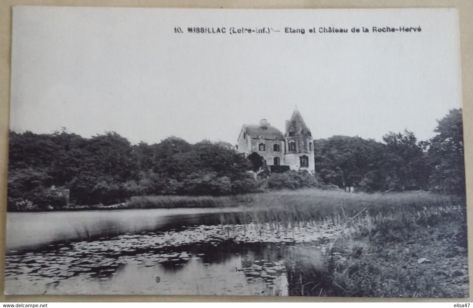 44  MISSILLAC  ETANG ET CHATEAU DE LA  ROCHE HERVE - Missillac