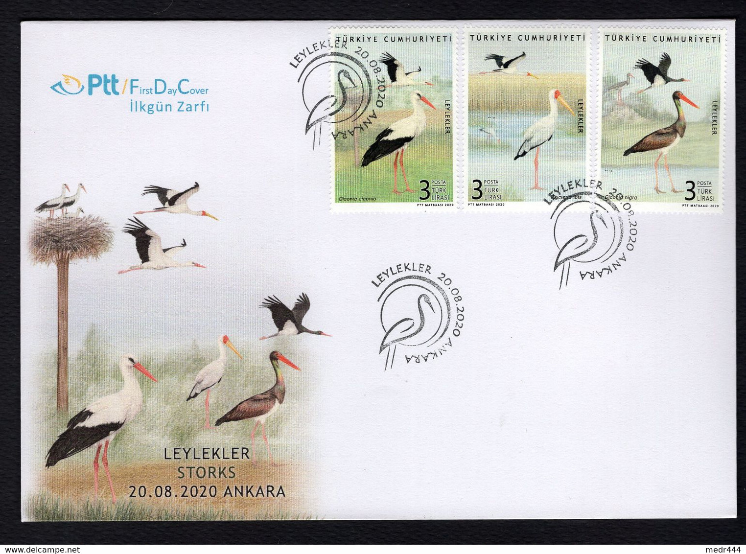 Turkey/Turquie 2021 - Fauna Birds - Storks - FDC - Excellent Quality ** - Superb*** - Covers & Documents