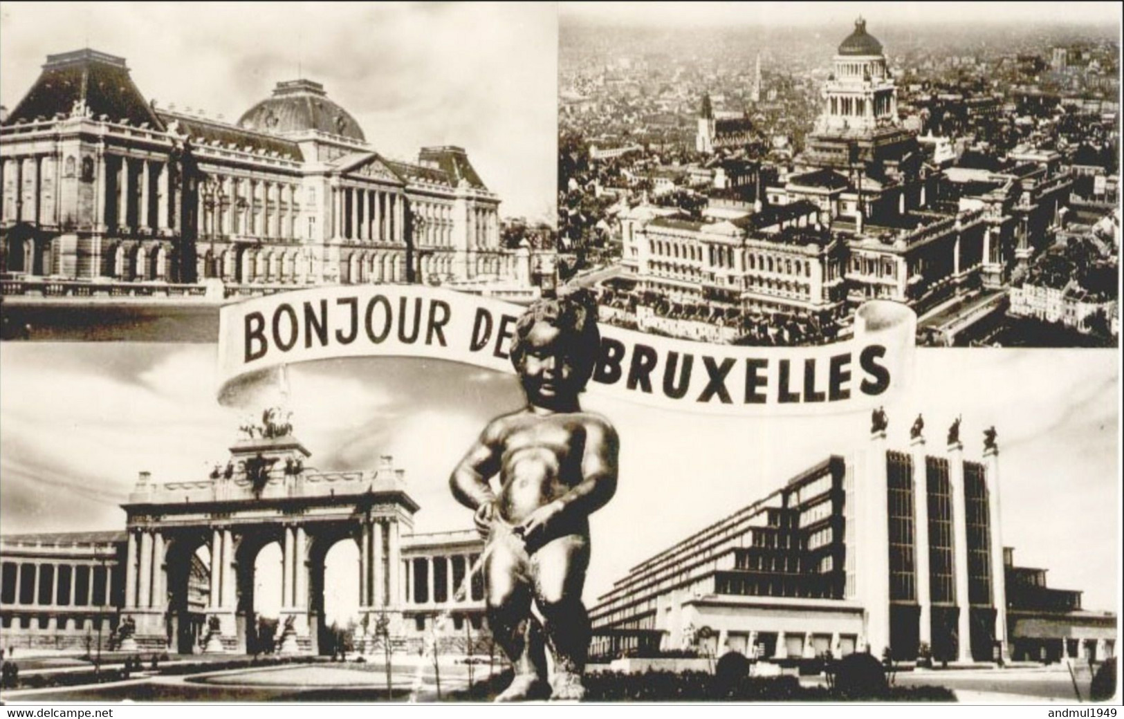 BRUXELLES - Multivues - Oblitération De 1958 - Panoramische Zichten, Meerdere Zichten