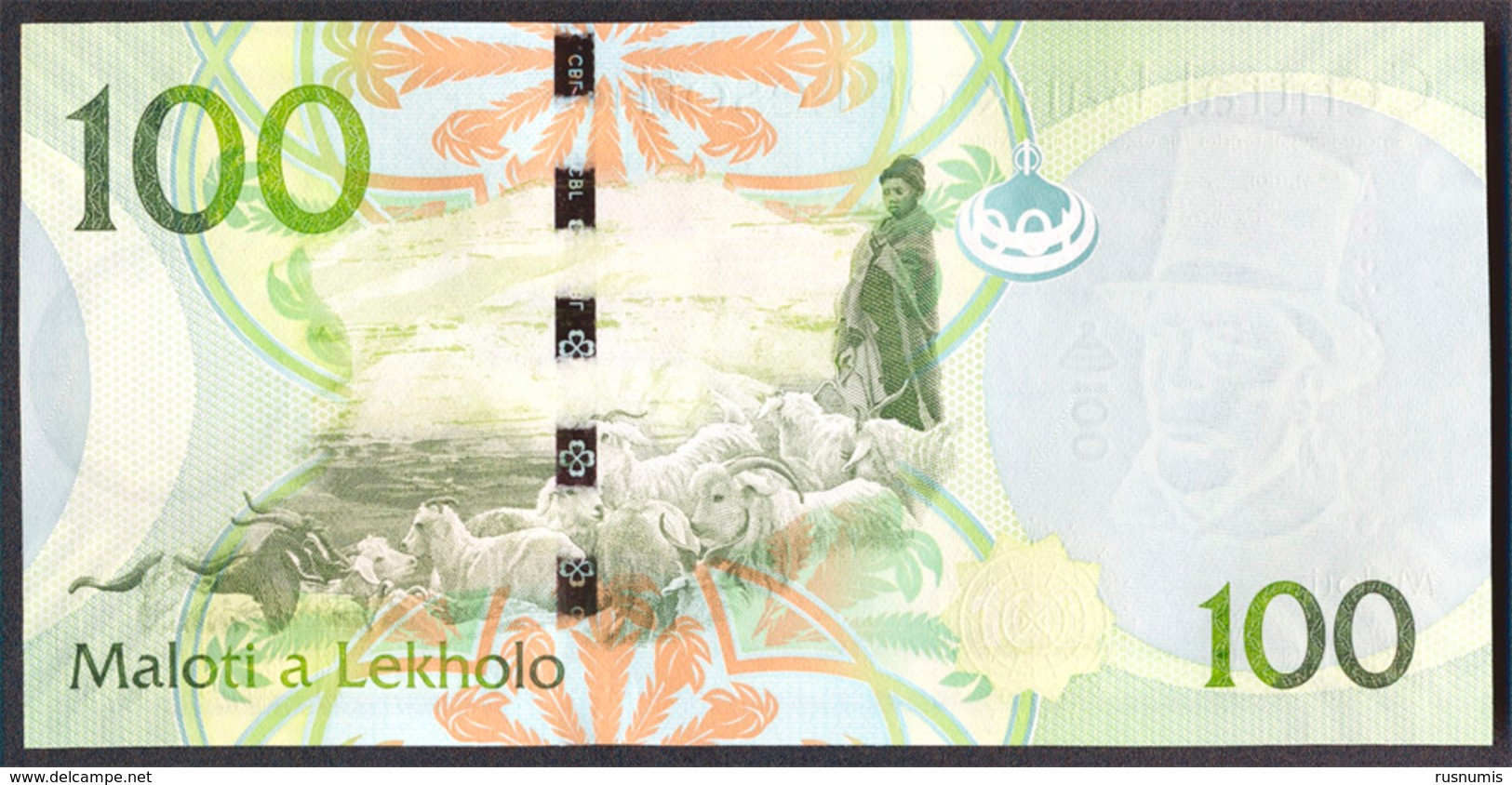 LESOTHO LESOTO 100 MALOTI P-24b THREE KINGS SHEPHERD 2013 UNC - Lesoto