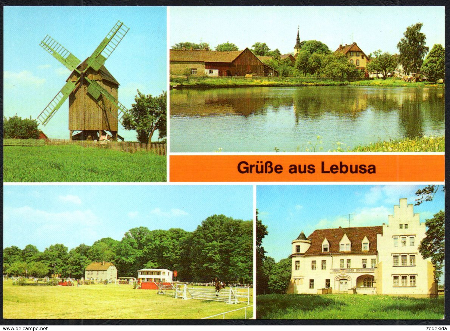 F8079 - TOP Lebusa Windmühle Reitplatz Schloß - Bild Und Heimat Reichenbach - Herzberg