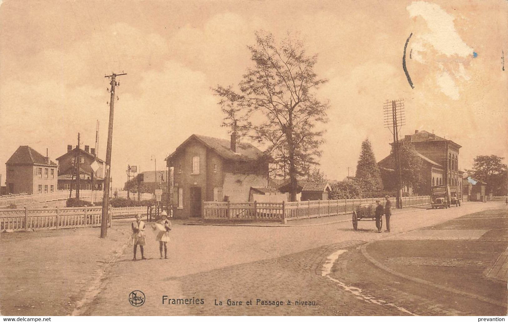 FRAMERIES - La Gare Et Passage à Niveau - Carte Circulé En 1934 - Frameries