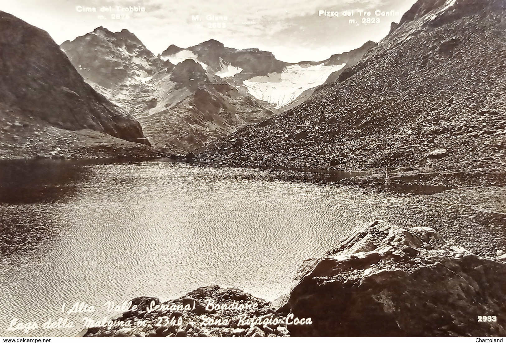 Cartolina - Alta Valle Seriana - Bondione - Lago Della Malgina - 1964 - Bergamo