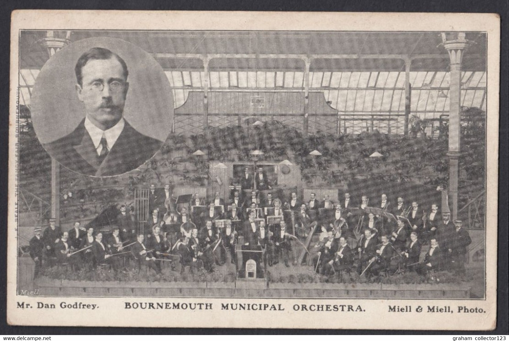 Old Postcard Postale Carte Postkarte Printed Card Mr Dan Godfrey Bournemouth Municipal Orchestra Band Bandsman PC - Bournemouth (avant 1972)