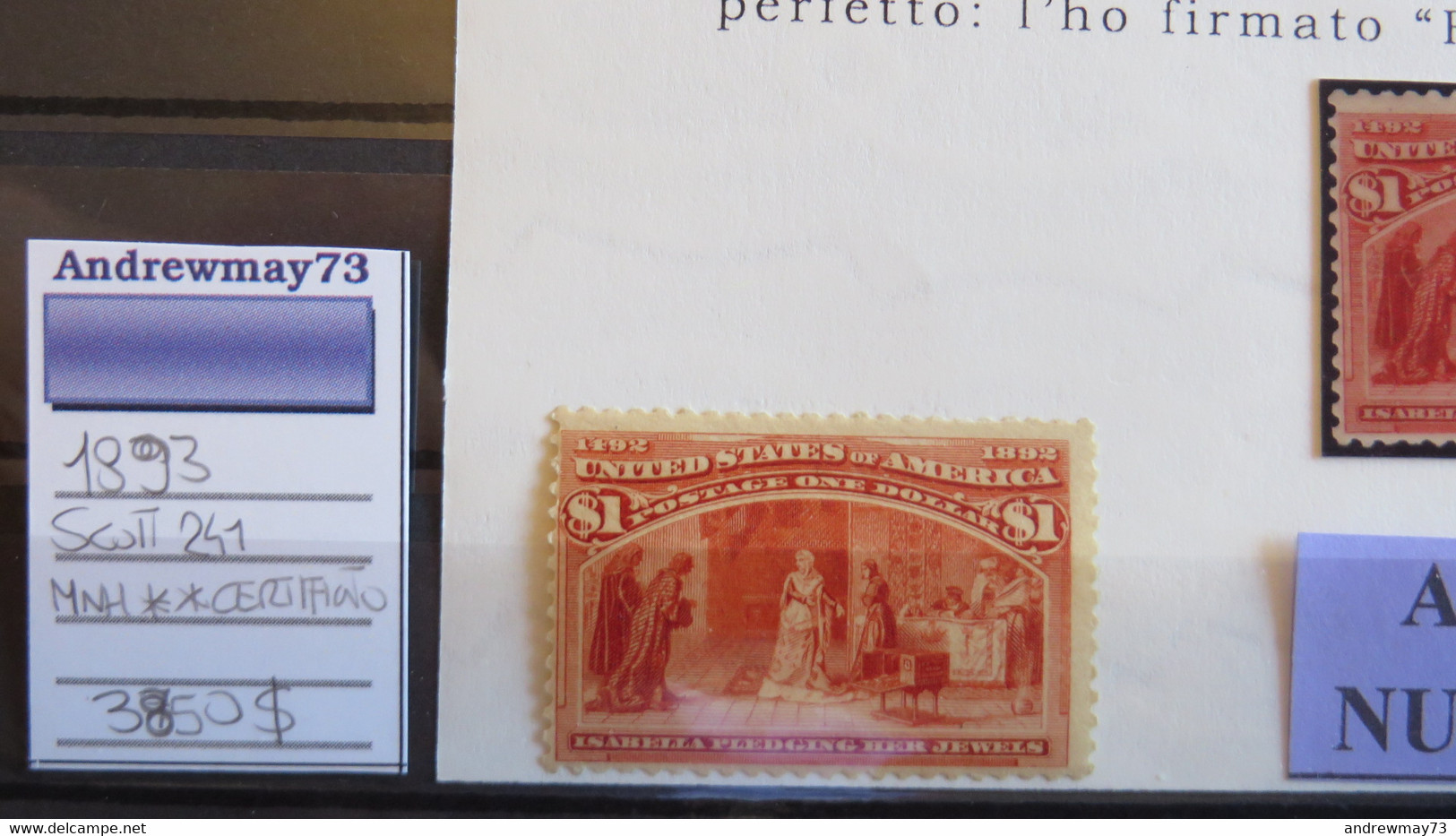 U.S.A.- WONDERFUL MNH CERTIFIED STAMP - Unused Stamps
