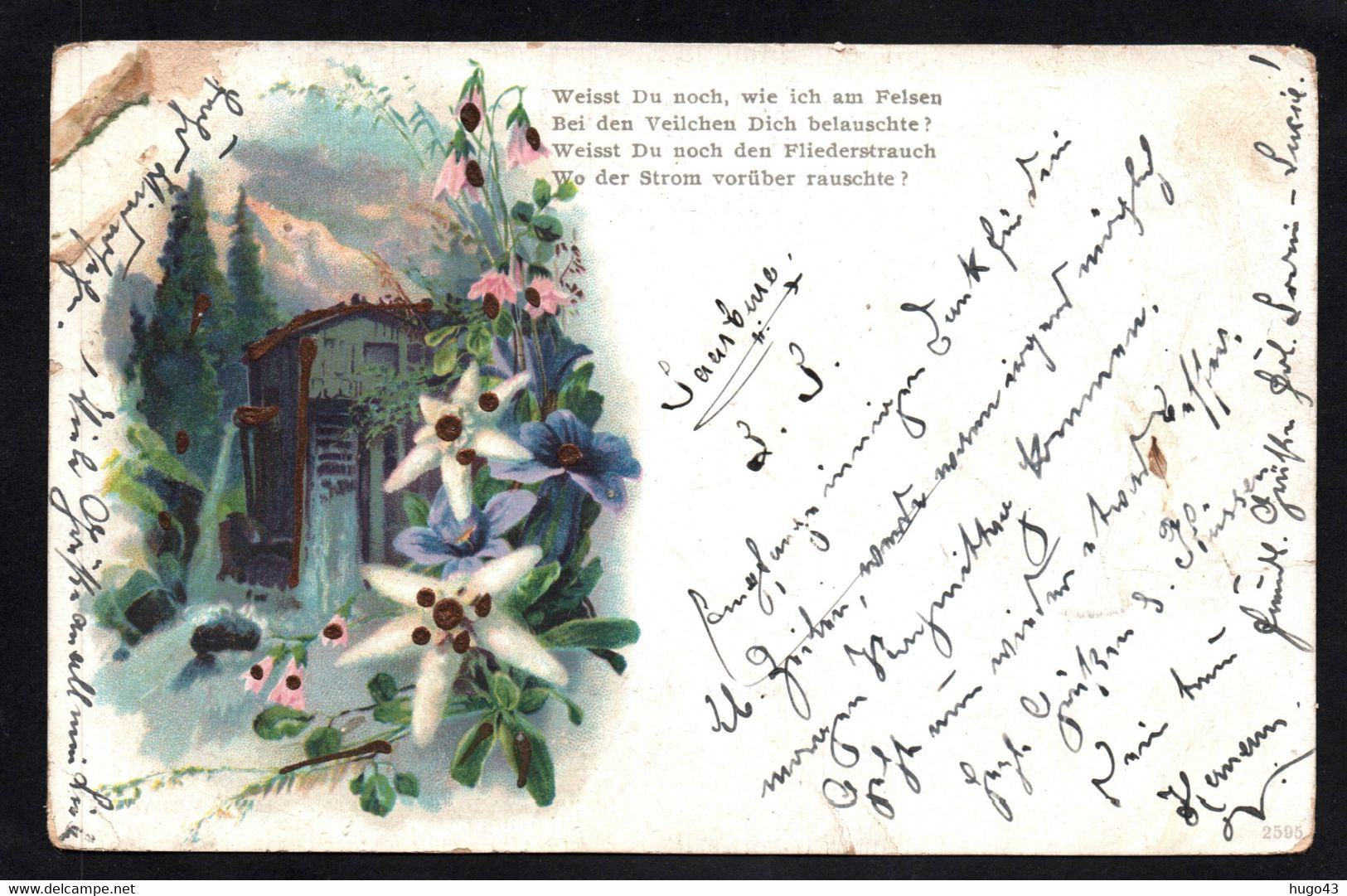 (RECTO / VERSO) LOTHRINGEN - SAARBURG - SARREBOURG EN 1902 - BEAU TIMBRE ET CACHET - CPA SOUPLE ABIMEE COULEUR - Sarrebourg