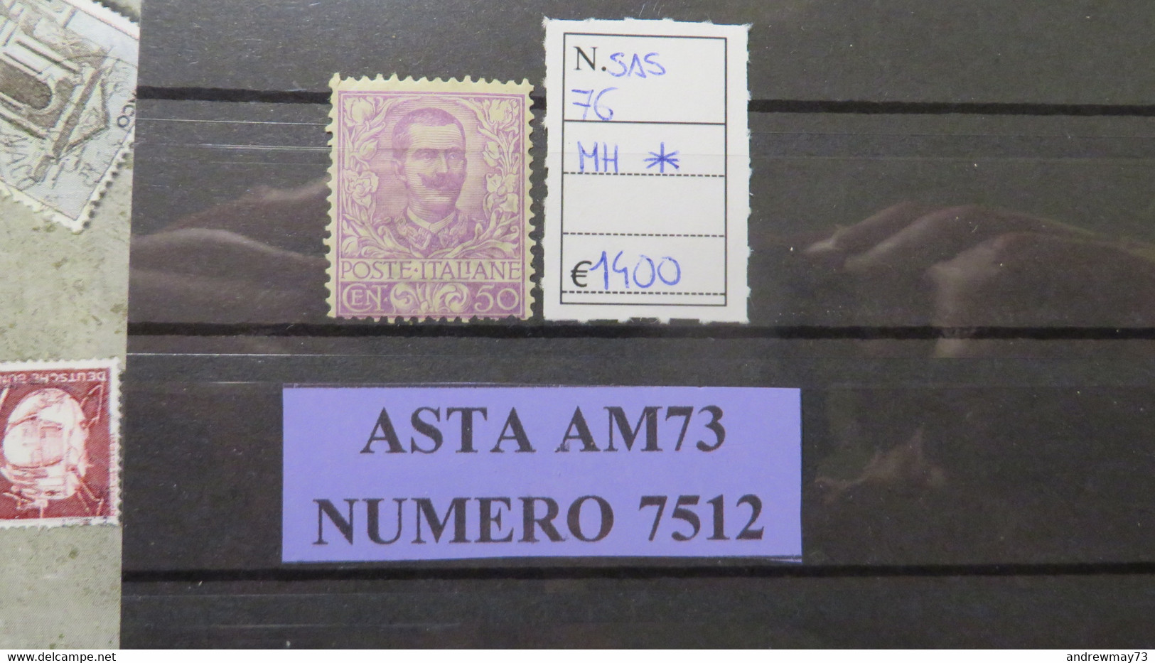 ITALY KINGDOM- NICE MH RARE STAMP- 1400 € ON CATALOGUE -signed - Mint/hinged