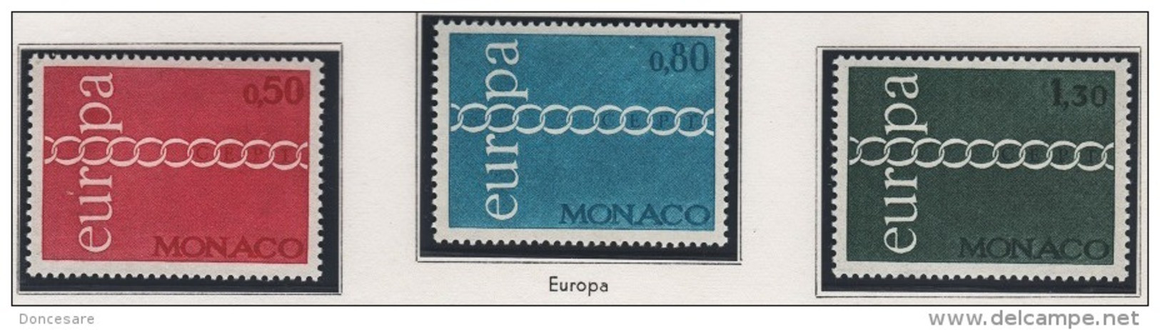 MONACO 1971 - SERIE N° 863 A 865 - 3 TP NEUFS** - Nuevos