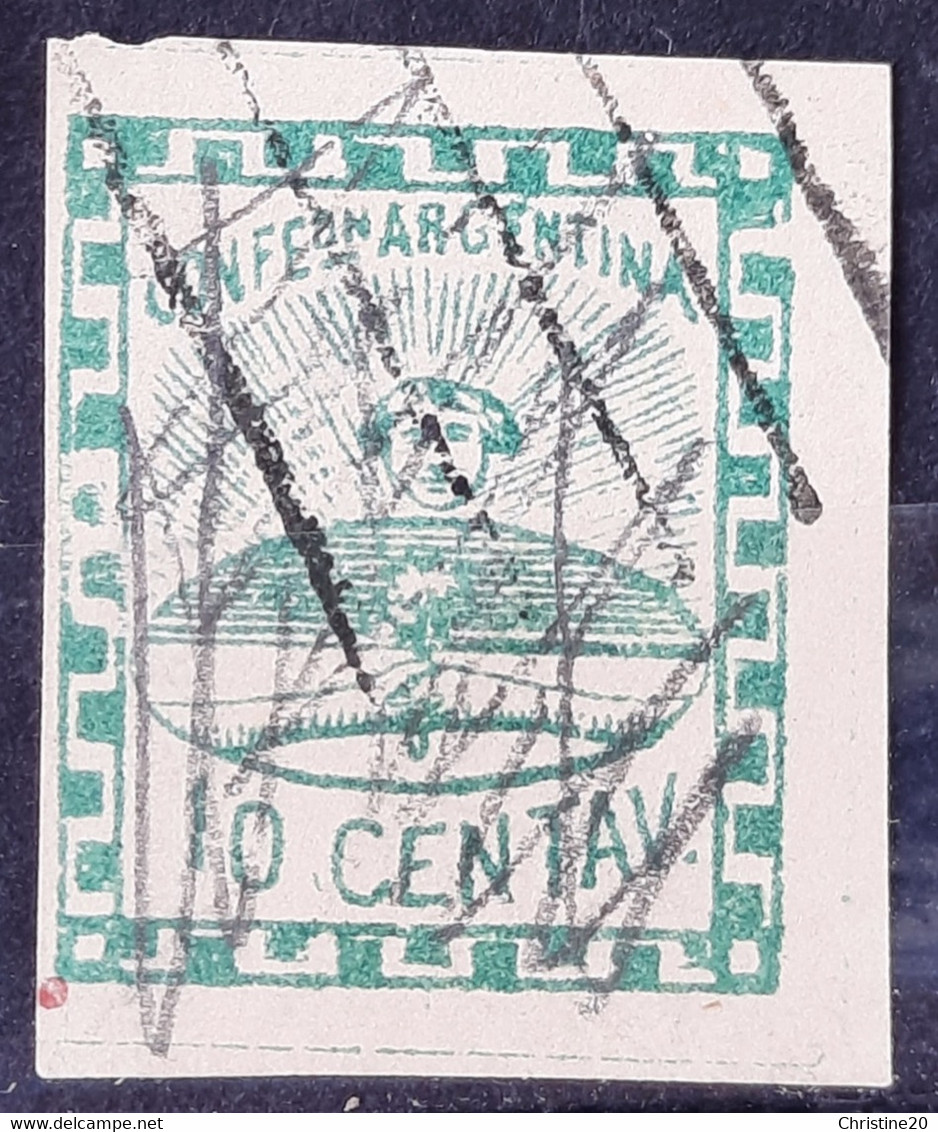Argentine 1858 Confédération N°2 Ob TB Cote 60€ - Usados