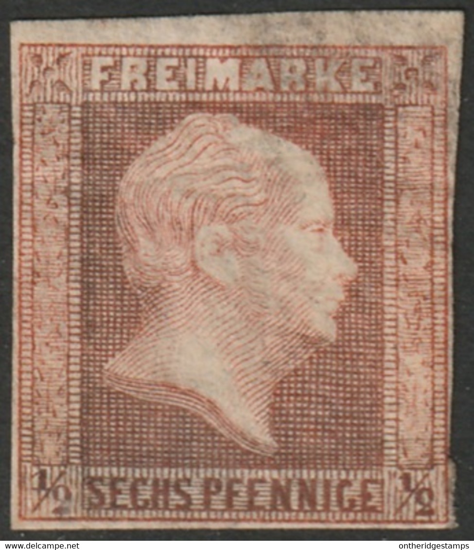 Prussia 1859 Sc 10 Mi 13 Yt 10 MH* Some Cracked Gum Oxidized - Ungebraucht