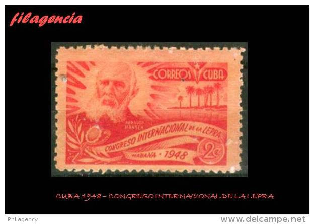 CUBA MINT. 1948-01 CONGRESO INTERNACIONAL SOBRE LA LEPRA - Ongebruikt