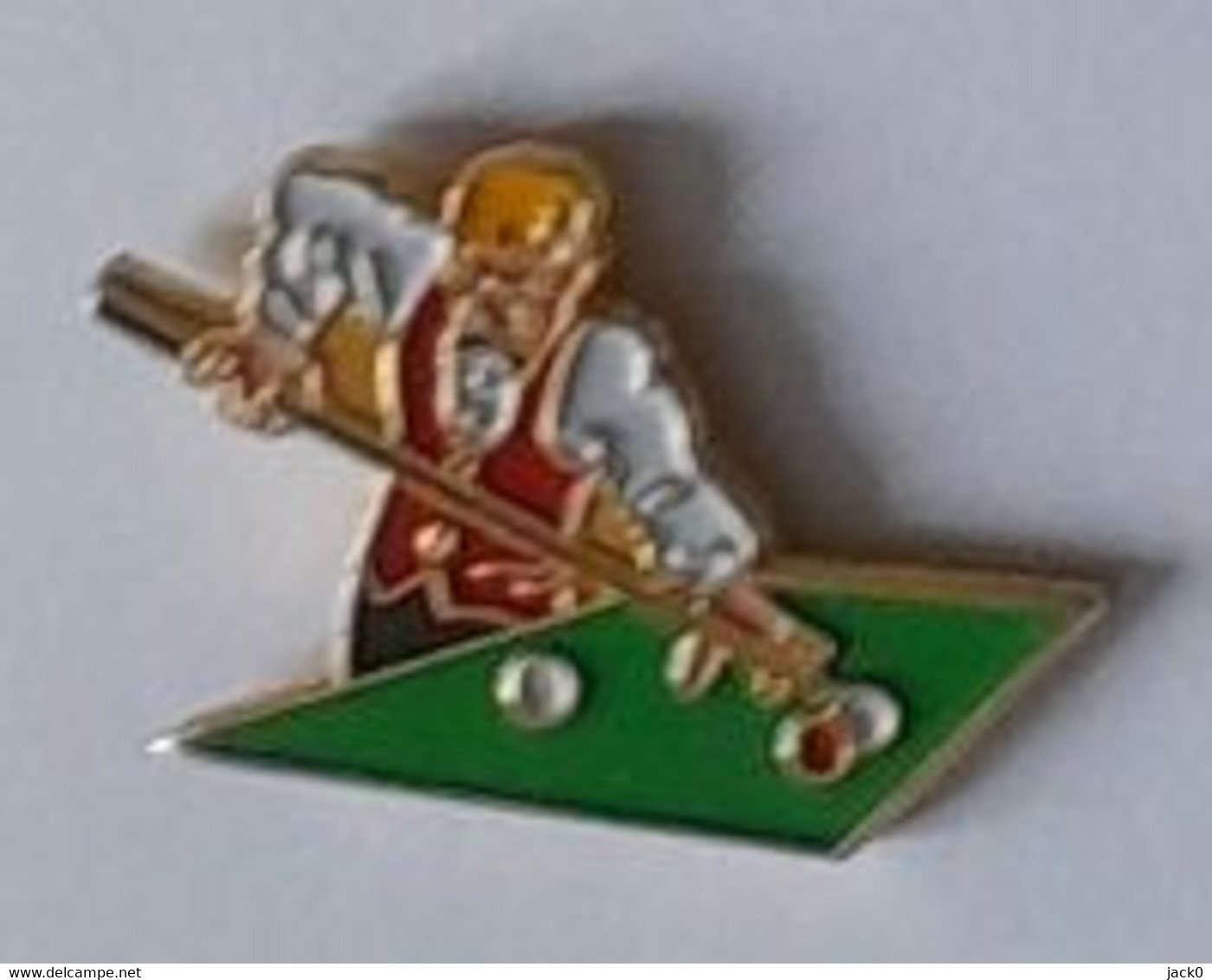 Pin's  Jeu, Sport  Joueur  De  Billard - Billard