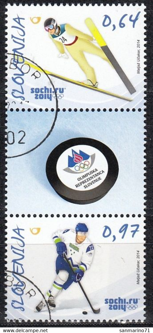 SLOVENIA 1043-1044,used - Winter 2014: Sotschi