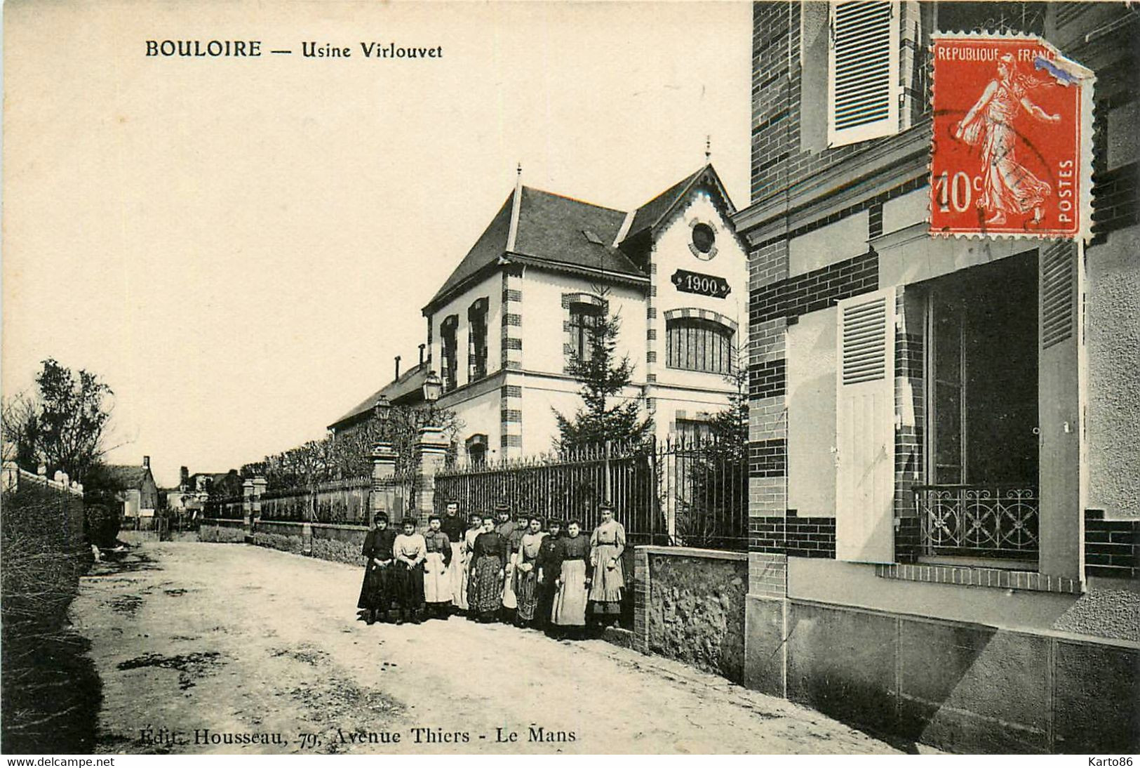 Bouloire * Rue Et Usine Virlouvet * Villa 1900 - Bouloire