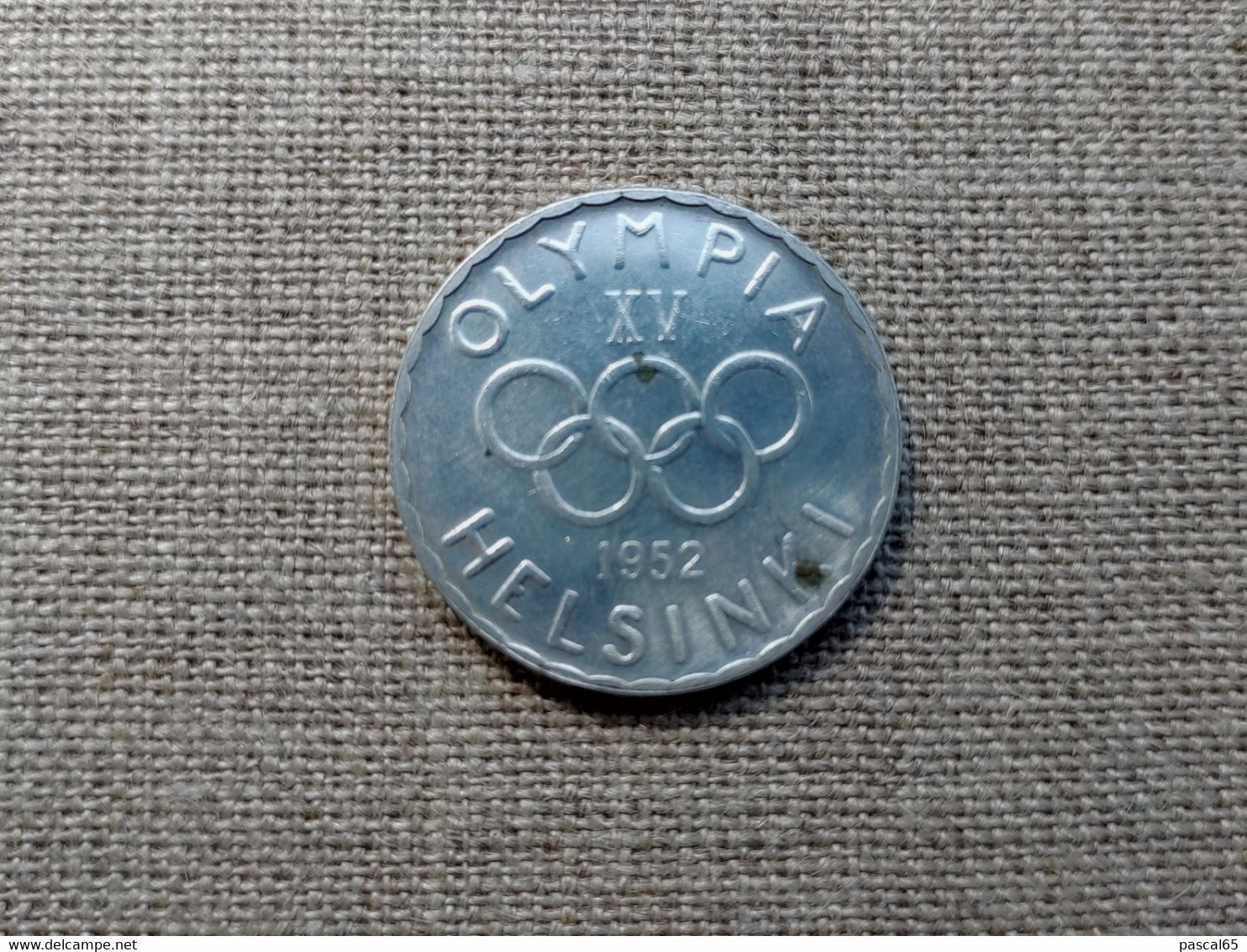 XV Jeux Olympiques Helsinki 1952 500 FIM En Argent - Bekleidung, Souvenirs Und Sonstige