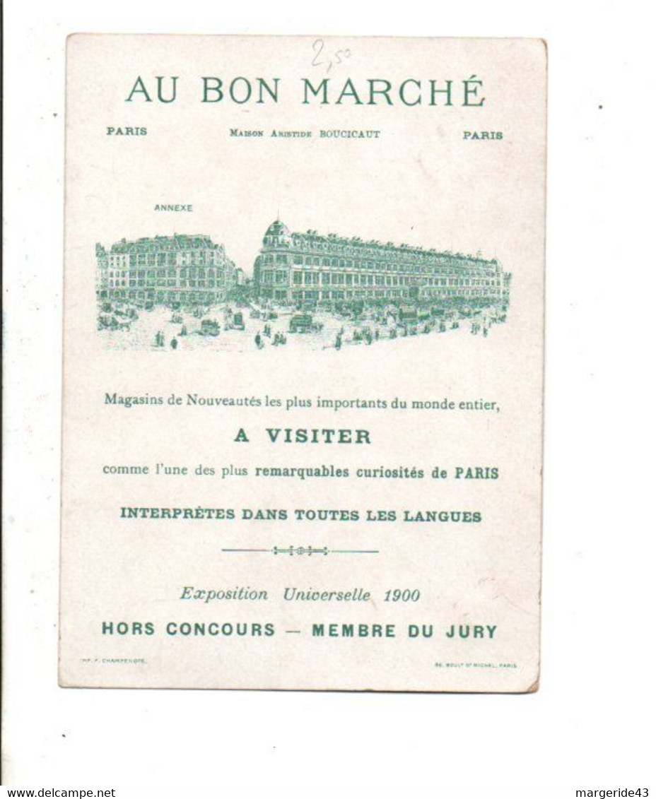 CHROMOS AU BON MARCHE - TOURS SAINT JACQUES PARIS - Au Bon Marché