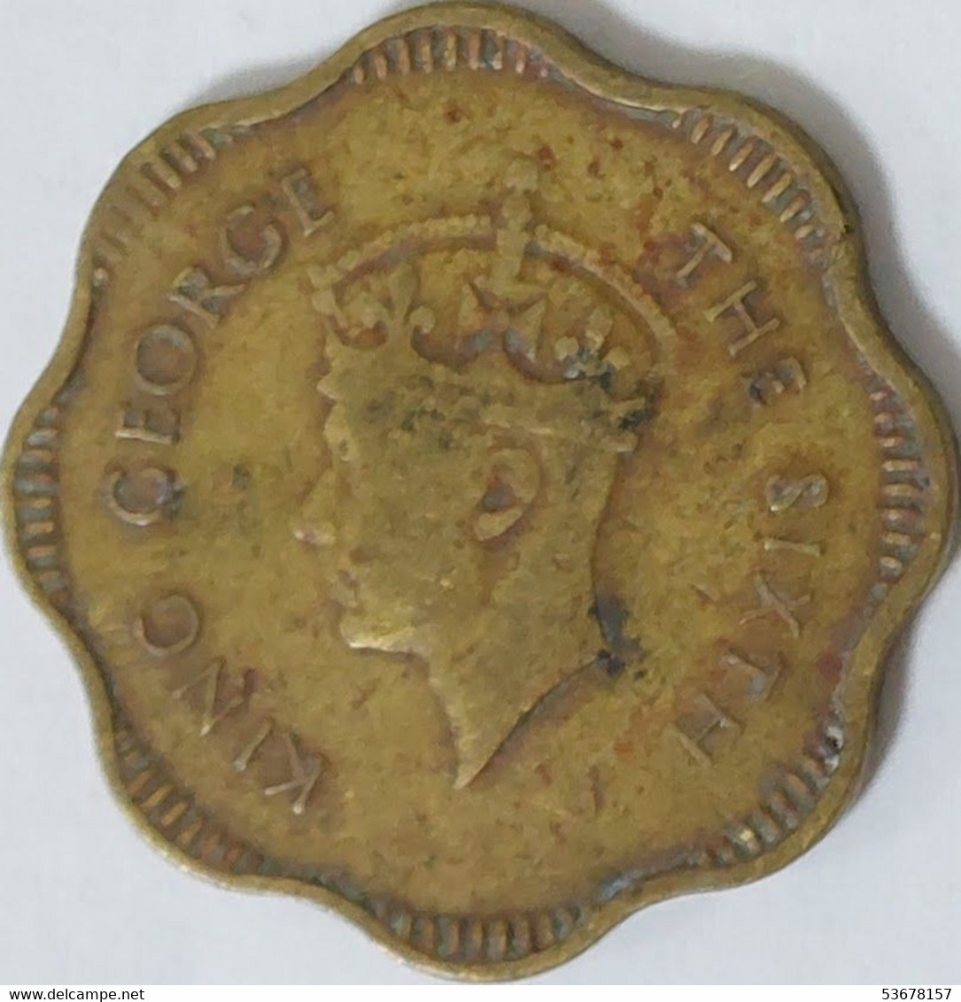 Ceylon - 10 Cents, 1951, KM# 121 - Sonstige – Asien