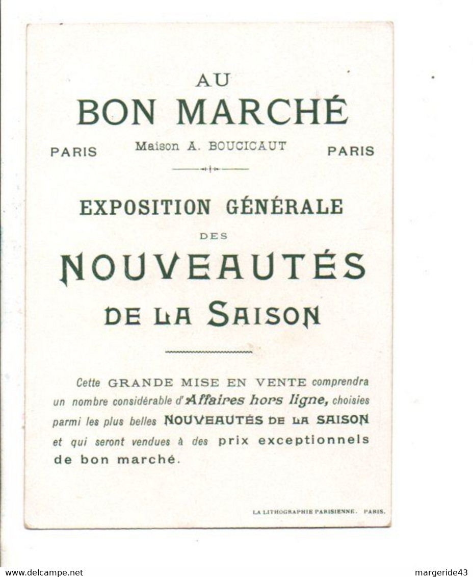 CHROMOS AU BON MARCHE - CENDRILLON MET LA CHAUSSURE - Au Bon Marché