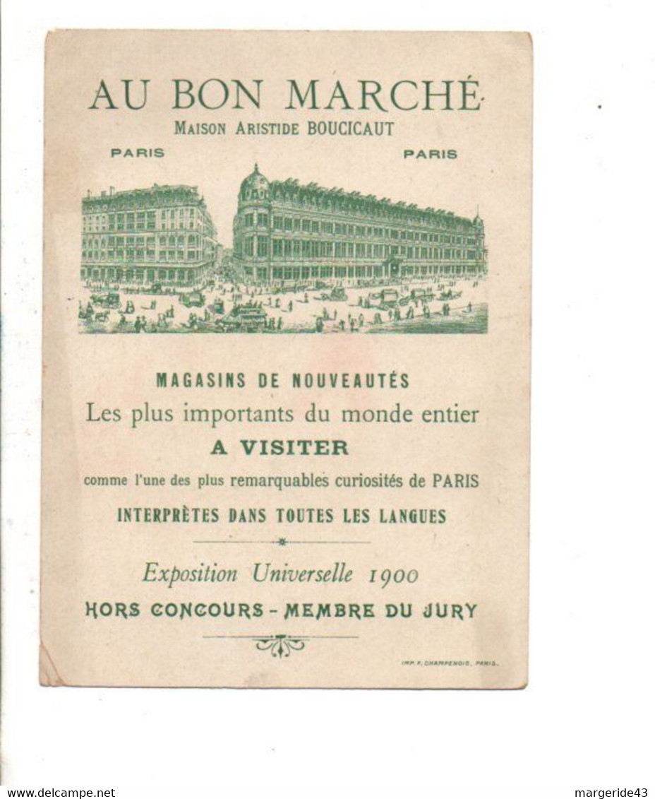 CHROMOS AU BON MARCHE - ROBINSON CRUSOE ET VENDREDI - Au Bon Marché