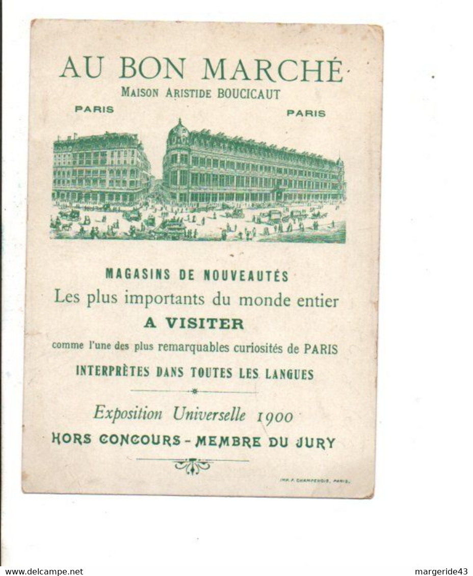 CHROMOS AU BON MARCHE - ROBINSON CRUSOE ET VENDREDI - Au Bon Marché