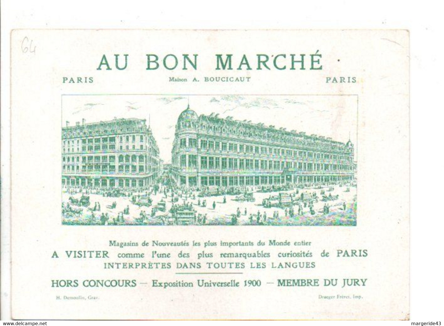 CHROMOS AU BON MARCHE - LA FONTAINE - QUAND LES FEMMES FILOIENT LA LAINE - Au Bon Marché