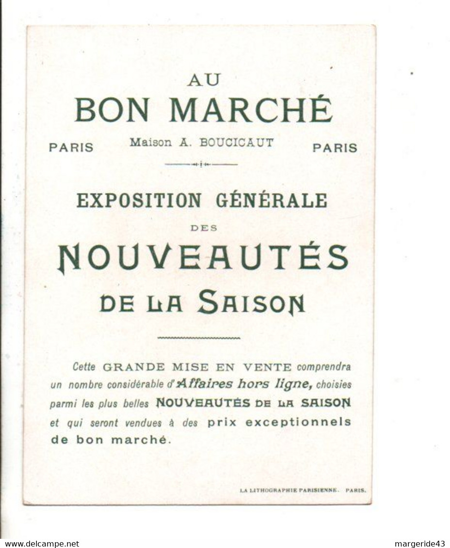 CHROMOS AU BON MARCHE - CENDRILLON MET LA CHAUSSURE - Au Bon Marché