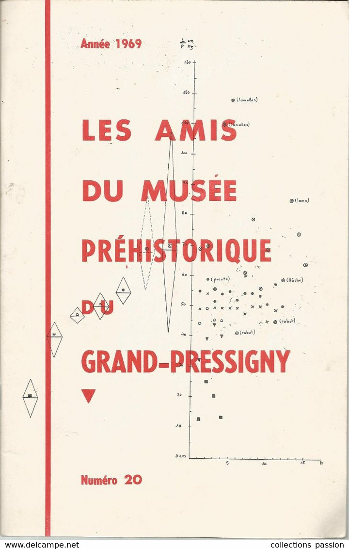 Archéologie, LES AMIS DU MUSEE PREHISTORIQUE DU GRAND-PRESSIGNY, N° 20, 1969, Frais Fr 6.15 E - Arqueología