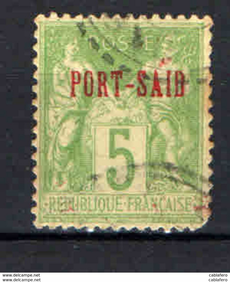 PORTO SAID - 1899 - 5 CENT. - USATO - Gebraucht