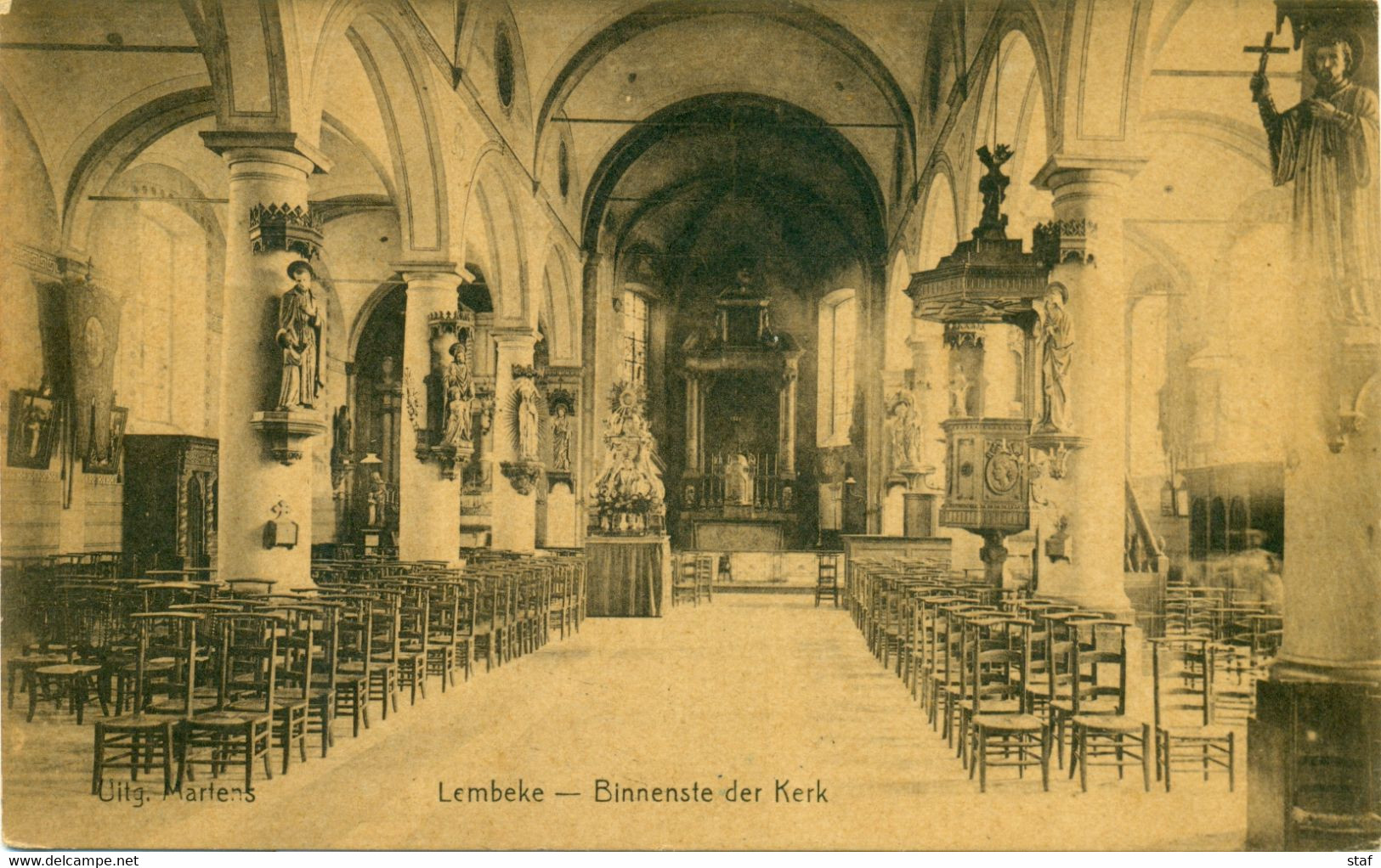 Lembeke : Binnenste Der Kerk - Kaprijke