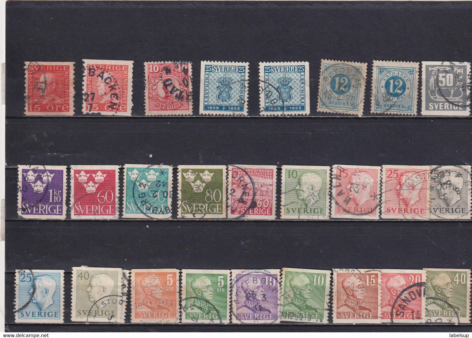 Lot De Timbres De Suède Années Diverses - Collections