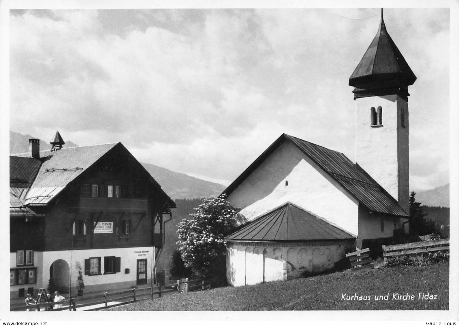 Kurhaus Und Kirche Fidaz Flims (10 X 15 Cm) - Flims