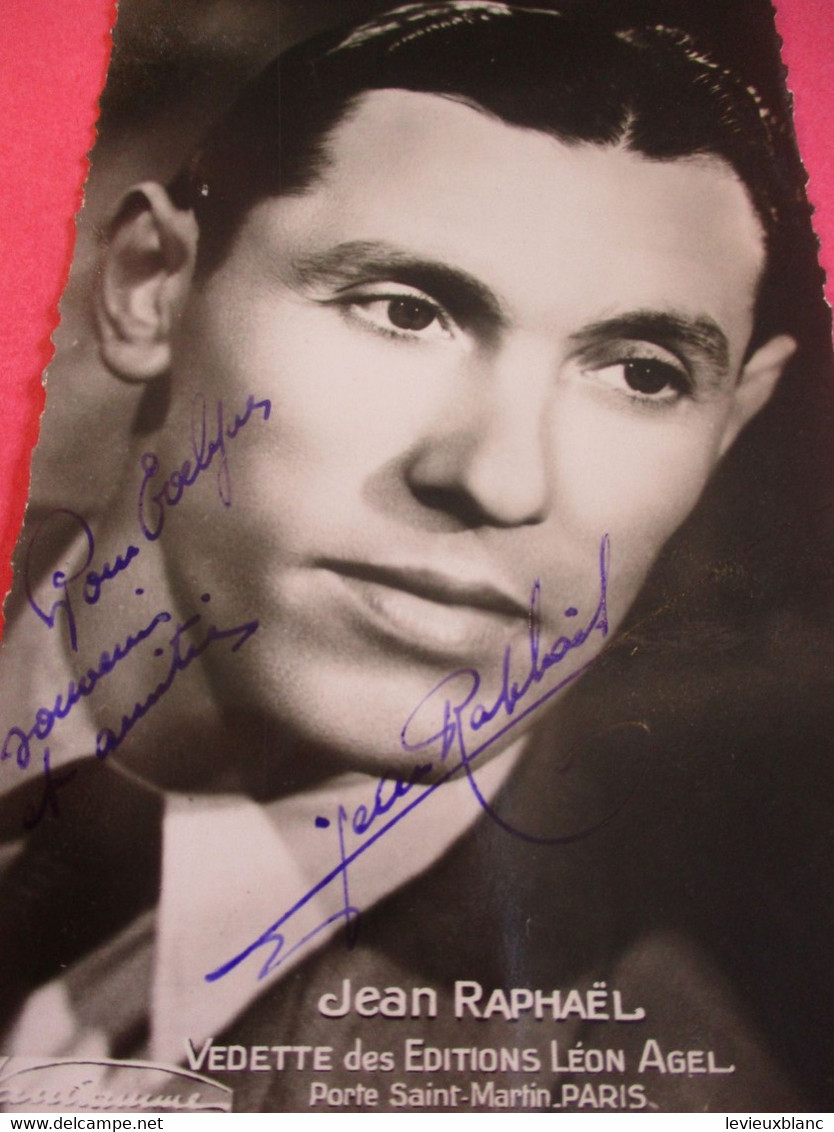 Portrait D'Artiste/ Jean RAPHAEL/ CHANTEUR/ Vers 1950       PA264 - Fotos Dedicadas