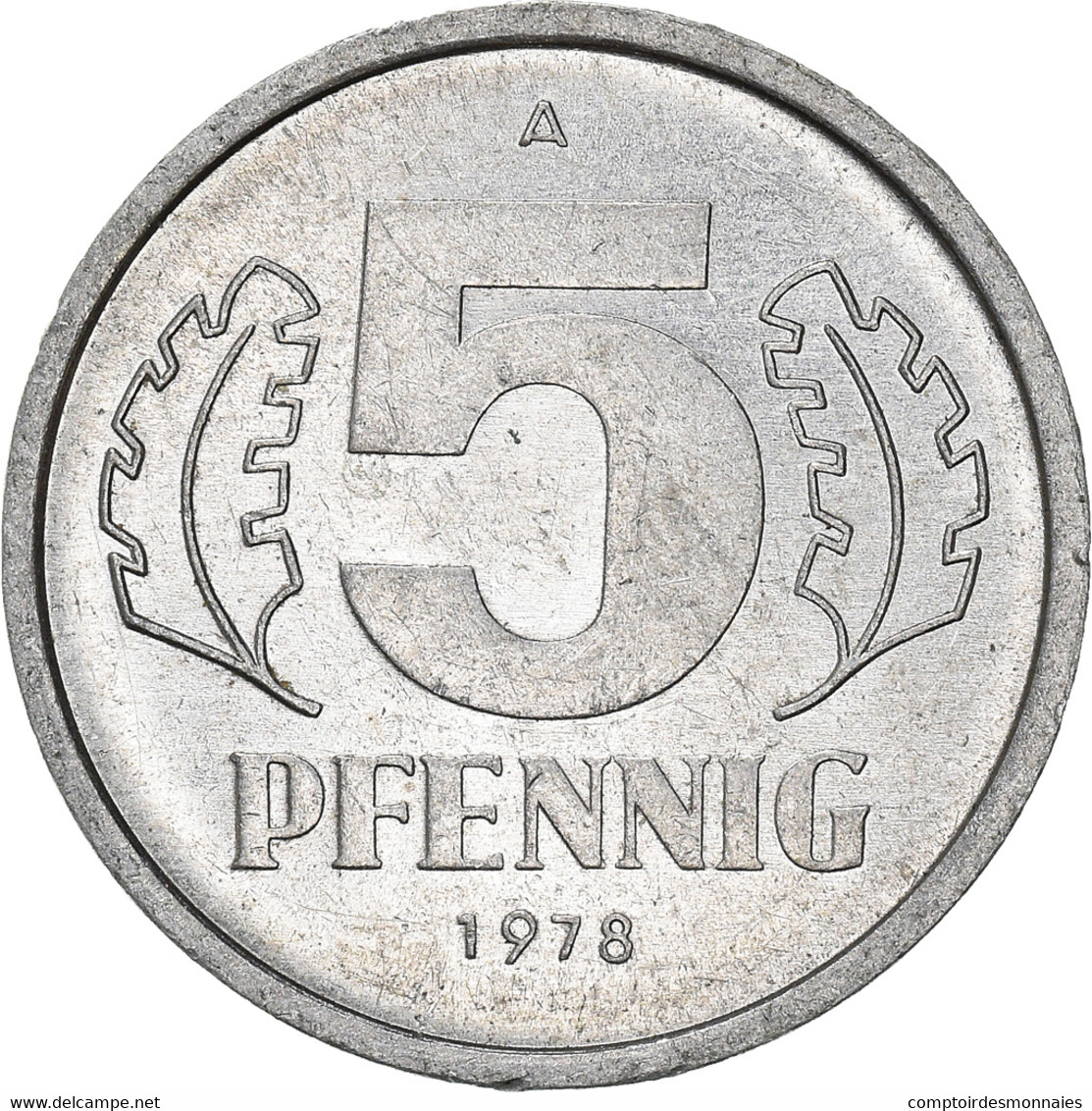 Monnaie, République Démocratique Allemande, 5 Pfennig, 1978 - 5 Pfennig