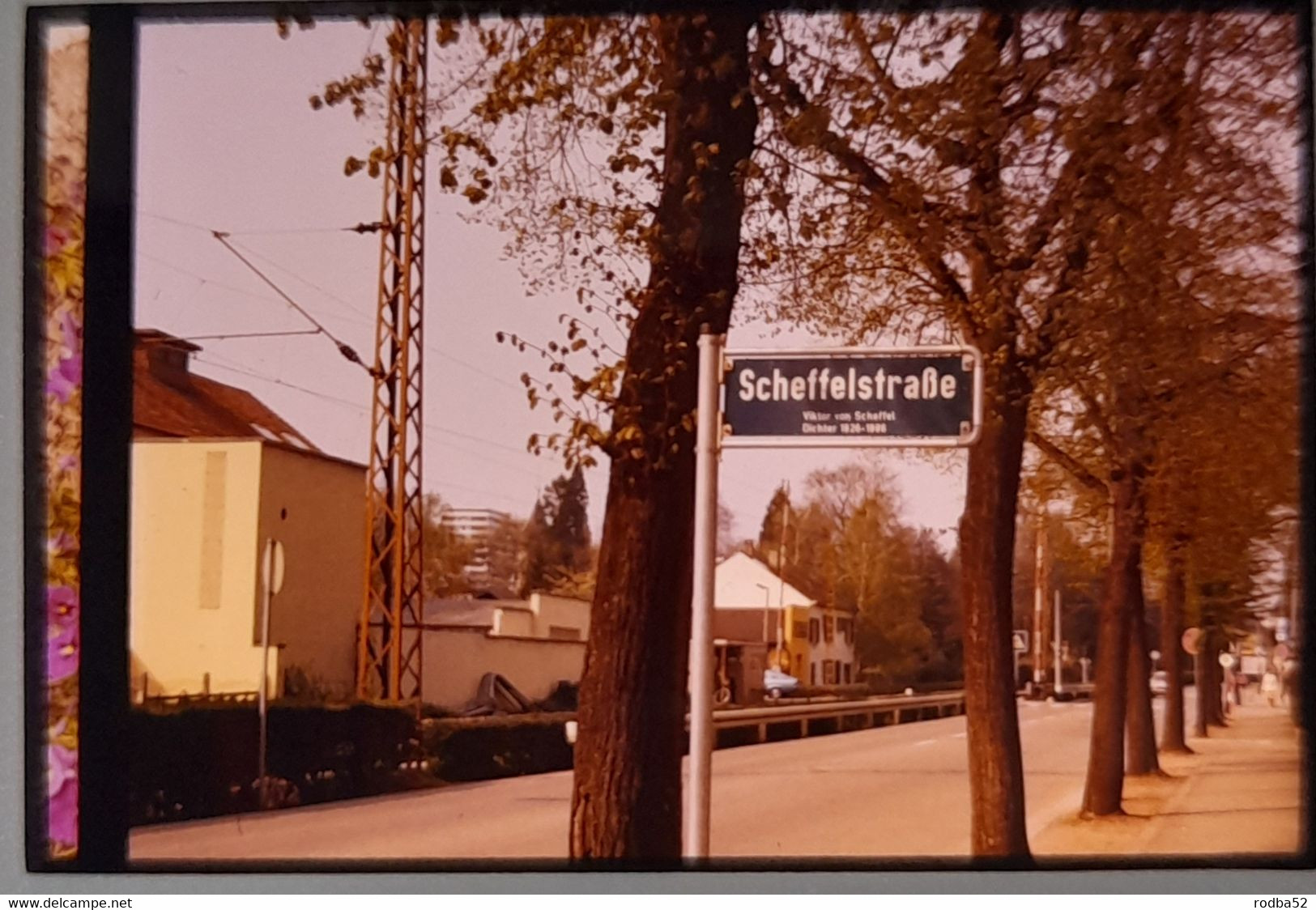 Diapositive  Slide  Scheffelstraße, 79540 Lörrach, Allemagne 1978 - Diapositives