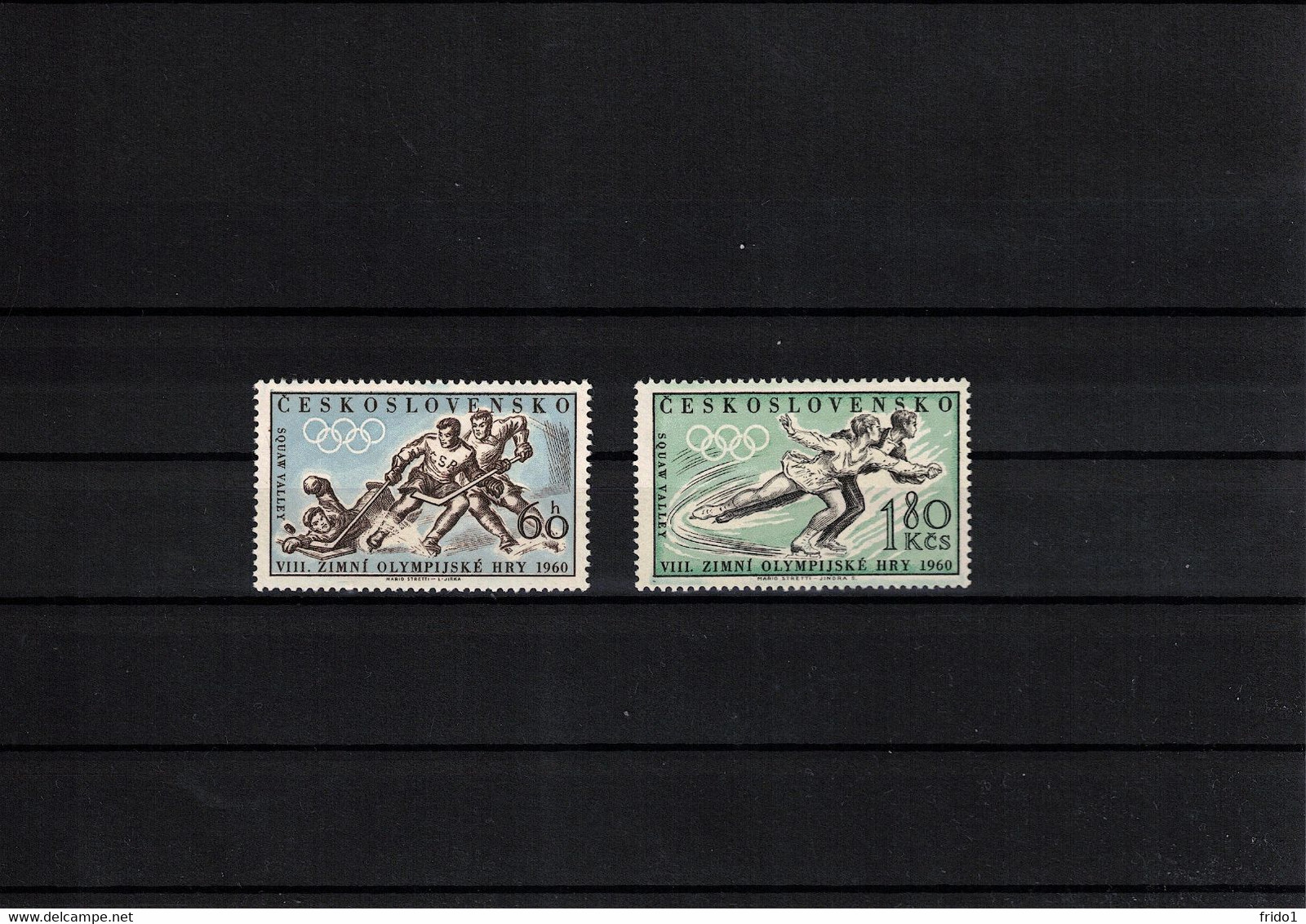 Czechoslovakia 1960 Olympic Games Squaw Valley Postfrisch / MNH - Hiver 1960: Squaw Valley