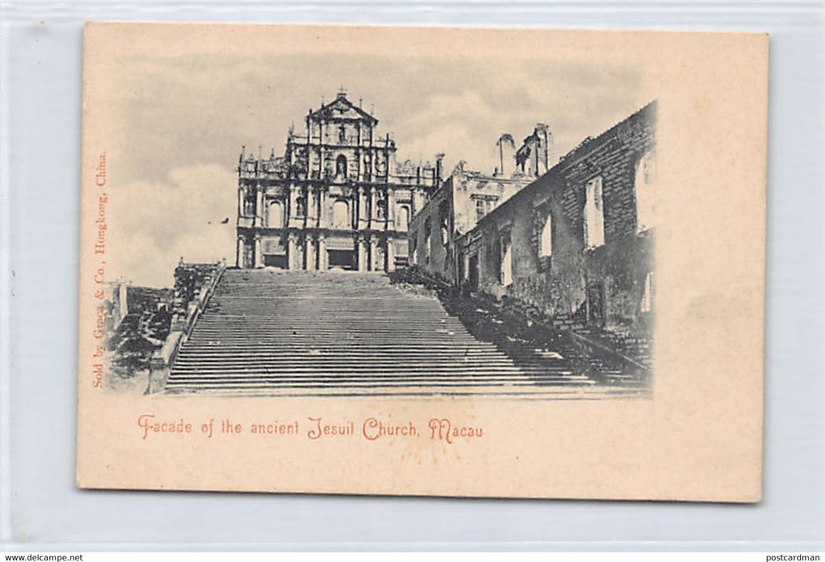 China - MACAO - Facade Of The Ancient Jesuit Church - Publ. Graça & Co. - China