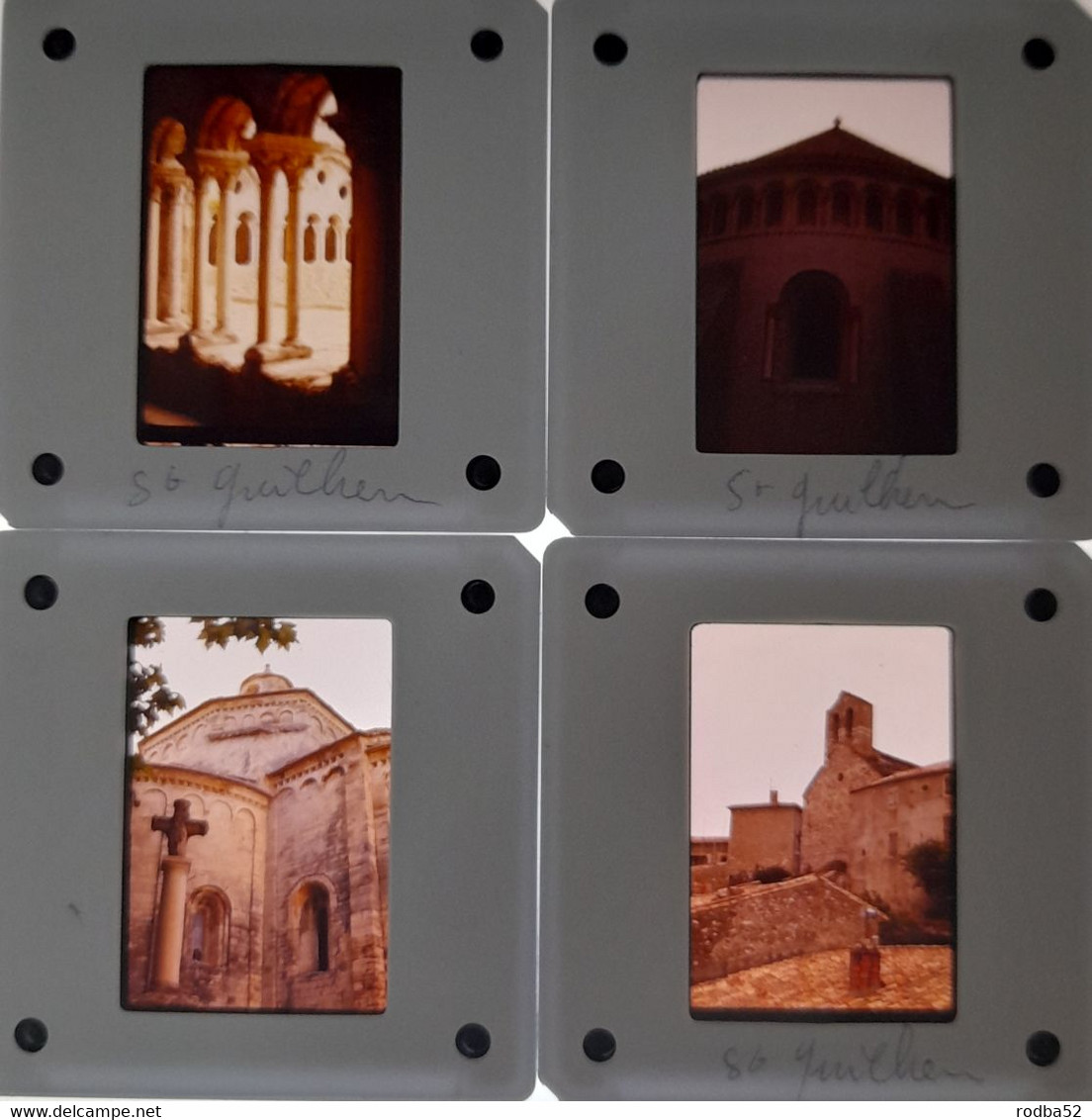 Lot De 4 Diapositive  Saint Guilhem Le Desert Slide  1978 - Diapositives