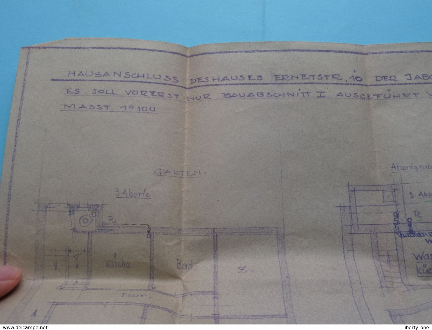 LAHR ( Baden ) ERNETSTRASSE 10 der Jacob MAIER Echefrau das Elst ( Lageplan ) > ( ORTSBAUPLAN ) 1926/35 > Sehen SCANS !