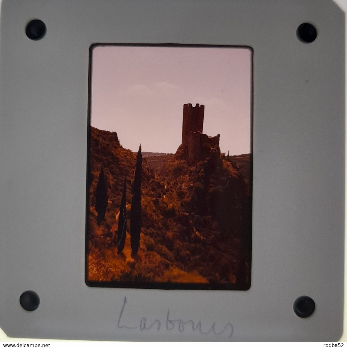 Lot De 3 Diapositive Lastours Châteaux Aude Slide  1978 - Diapositives