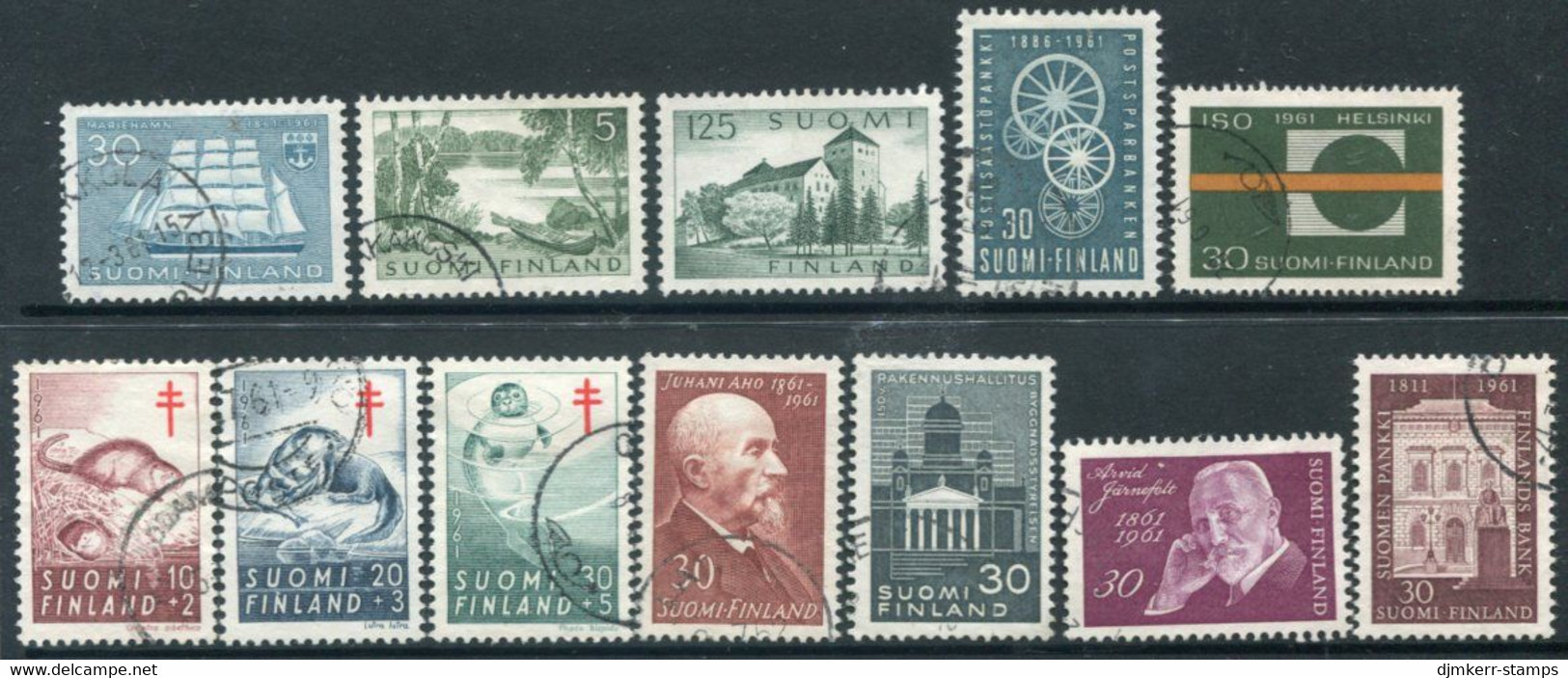 FINLAND 1961 Complete Issues Used.  Michel 531-42 - Gebruikt