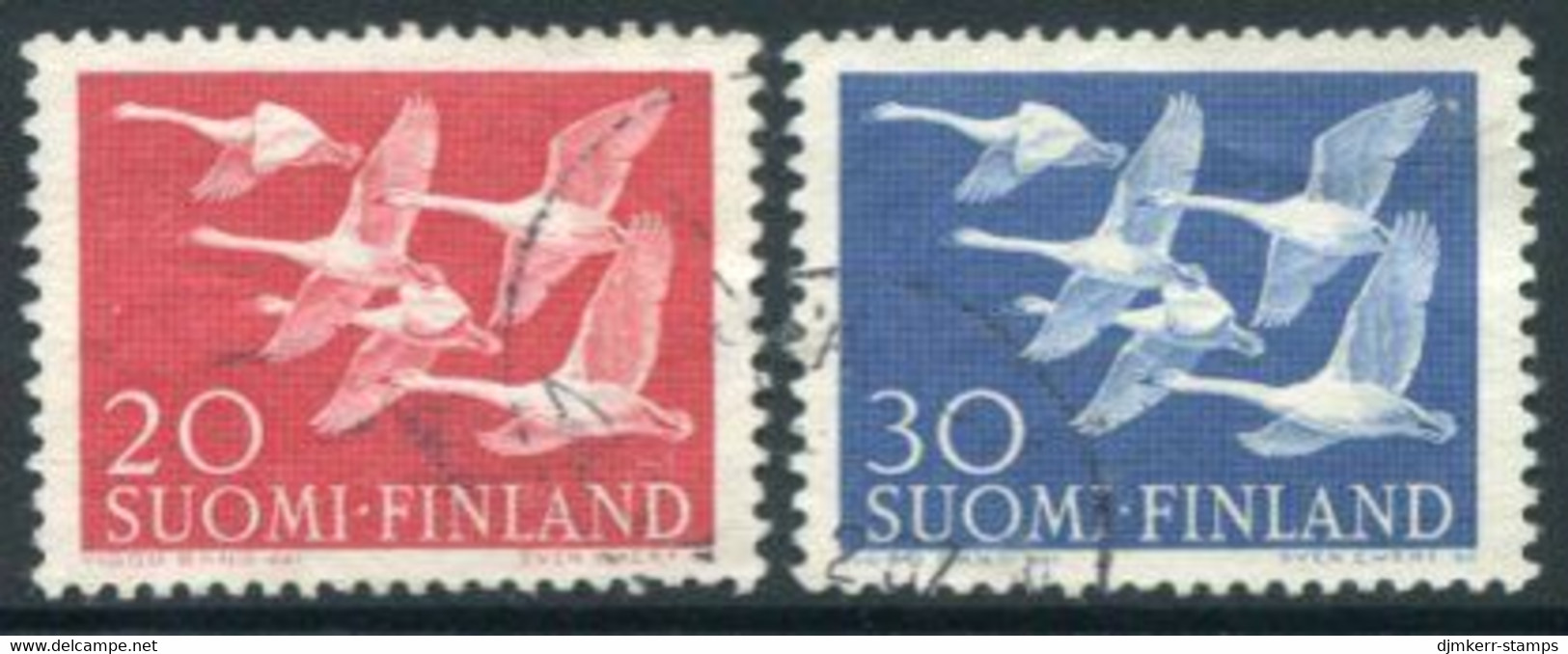 FINLAND 1956 Nordic Countries Set Used.  Michel 465-66 - Usati