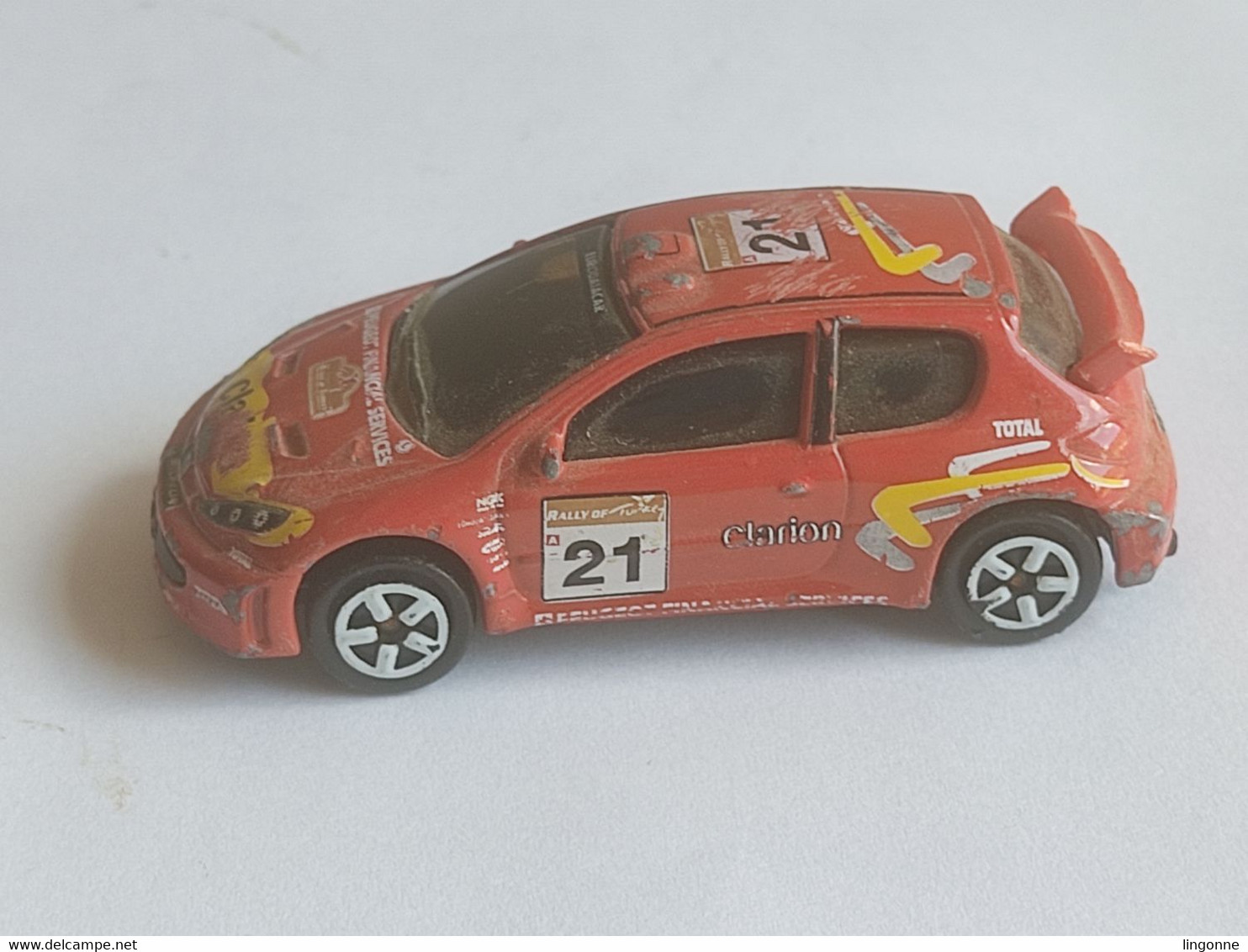 PEUGEOT 206 WRC ROUGE MAJORETTE 1/57 - Majorette