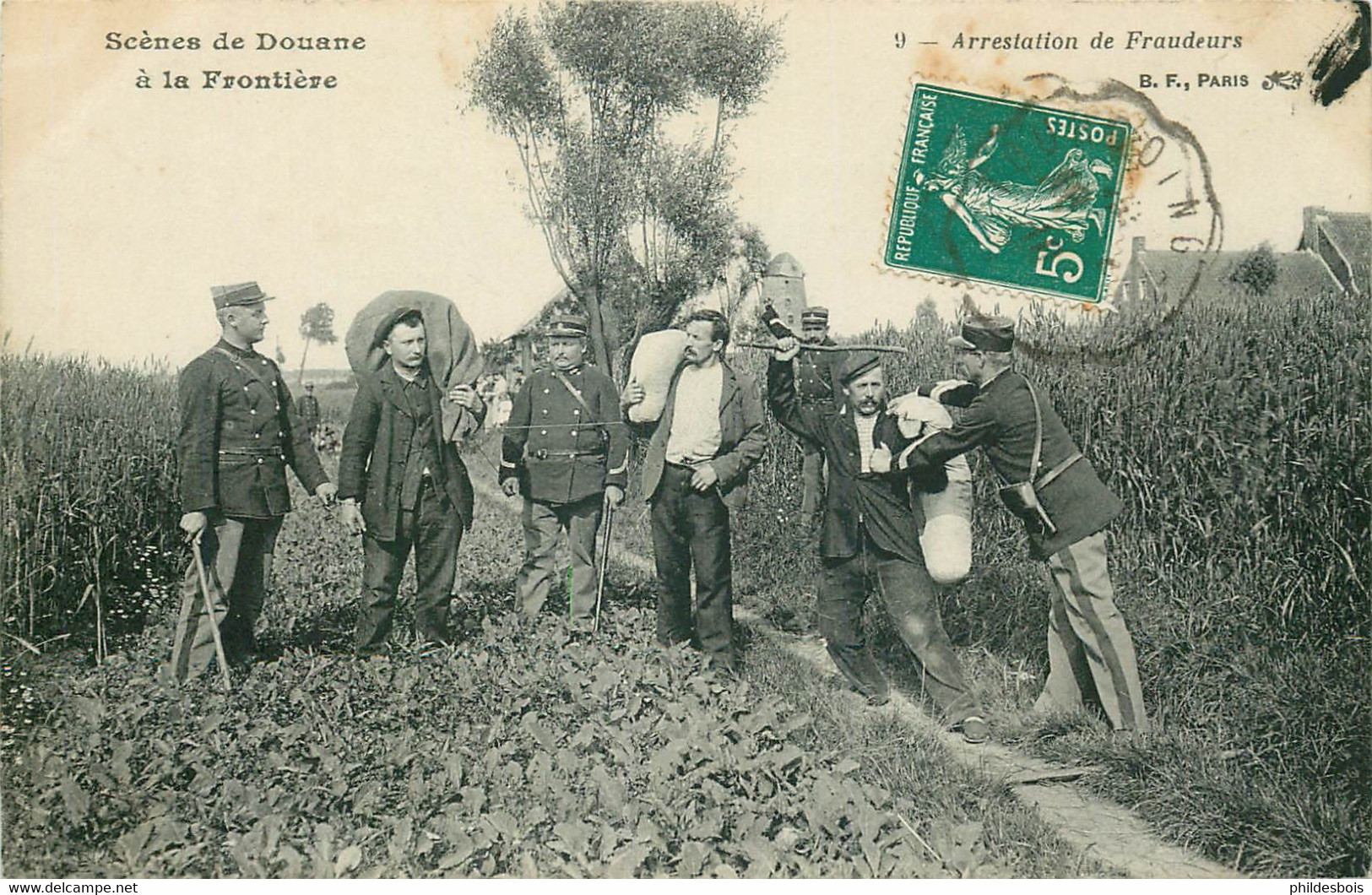 SCENE DE DOUANE  Arrestation De Fraudeurs - Douane