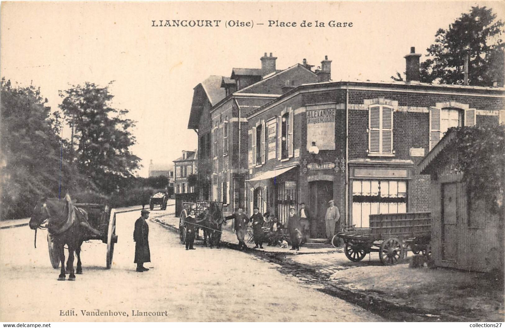 60-LIANCOURT- PLACE DE LA GARE - Liancourt