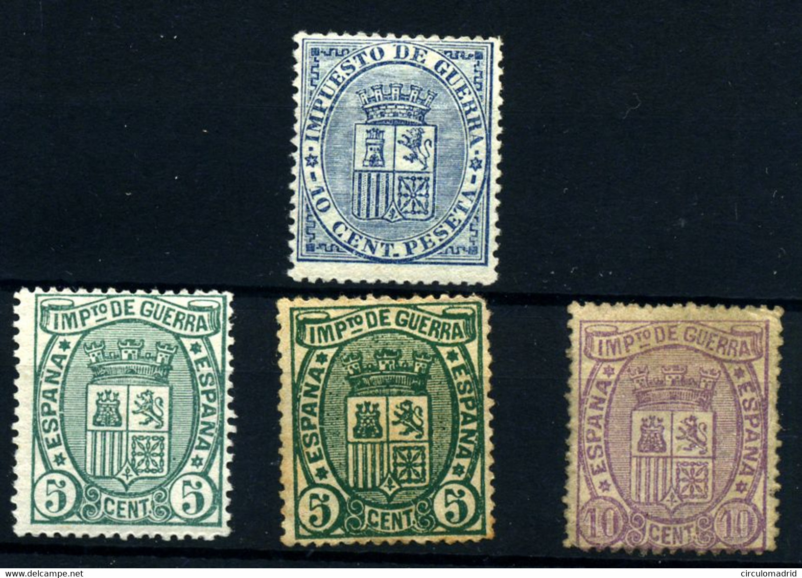 España Nº 142, 154/5**/*  Año 1874/75 - Unused Stamps
