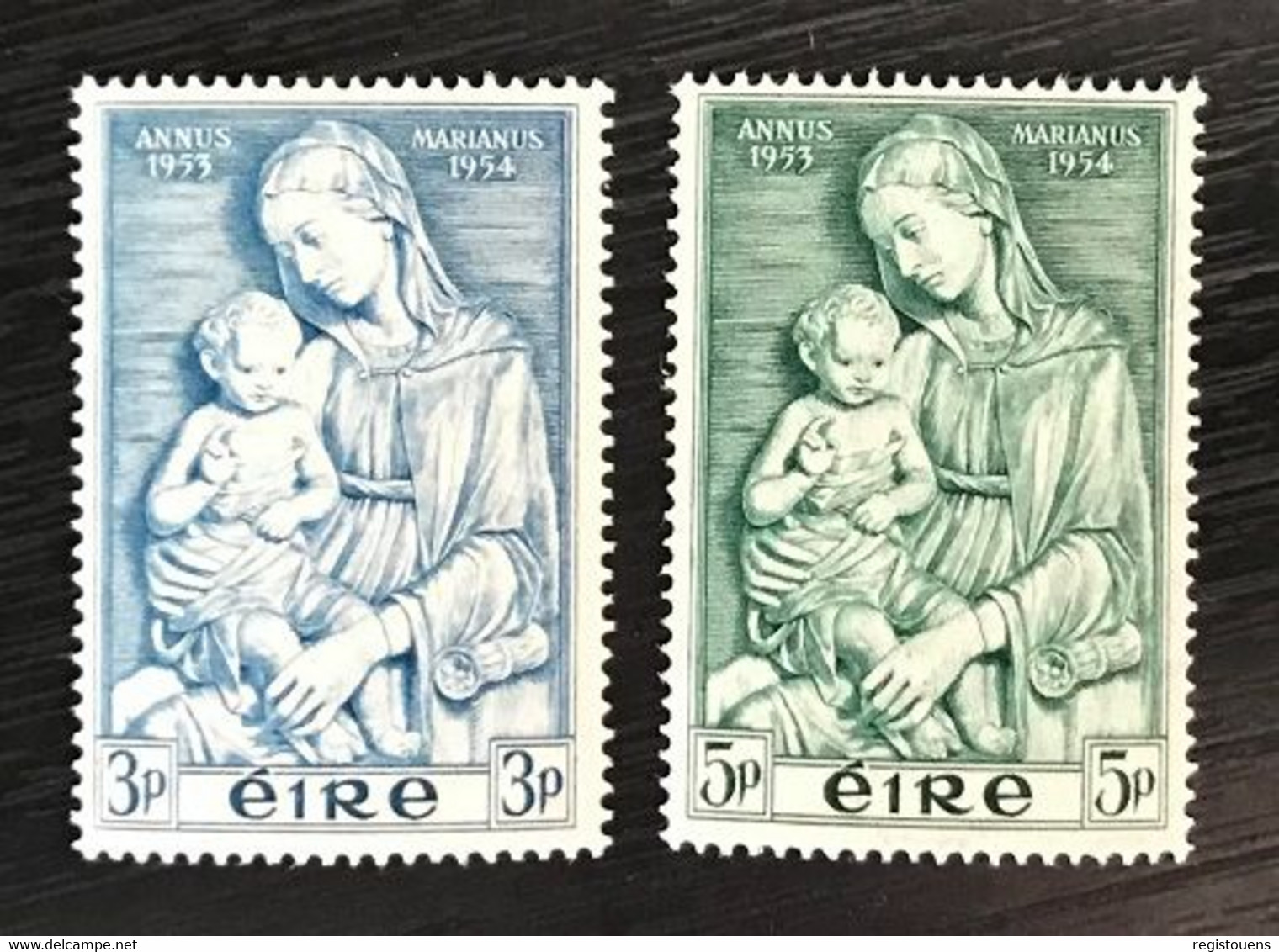 Lot De 2 Timbres Neufs** Irlande ( Eire ) 1954 - Unused Stamps