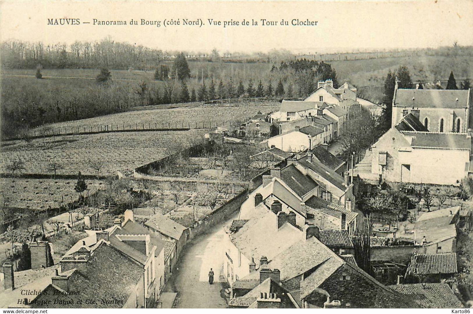 Mauves * Panorama Du Bourg Du Village * Vue Prise De La Tour Du Clocher - Mauves-sur-Loire